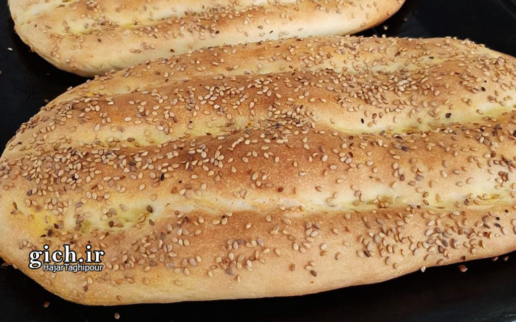 آموزش پخت نان بربری خانگی با هاجر تقی پور مجله گیچ