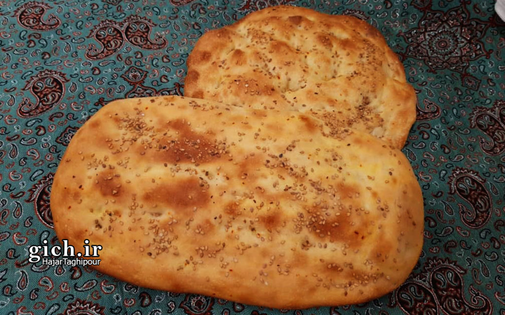 آموزش پخت نان بربری خانگی با هاجر تقی پور مجله گیچ
