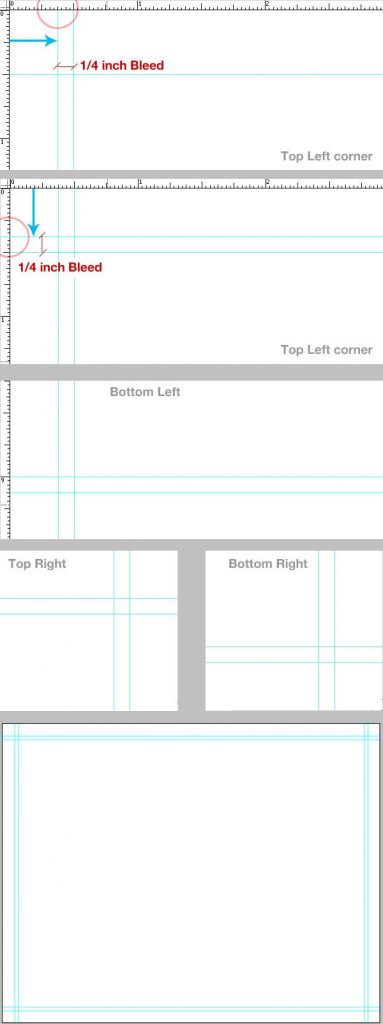 6- تنظیم خط راهنما - آموزش طراحی بروشور سه لتی در فتوشاپ مجله گیچ